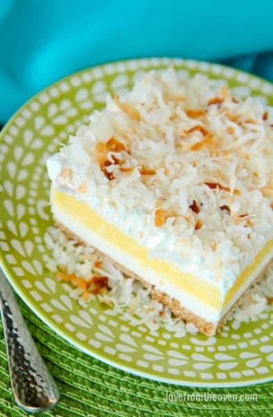 Coconut Cream Cheesecake Bars