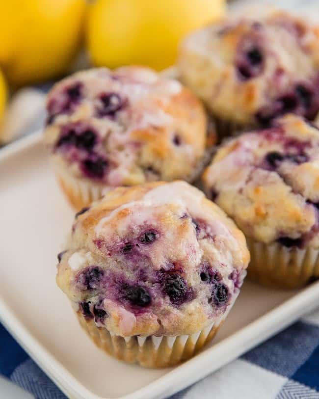 Lemon Blueberry Muffins - Love From The Oven