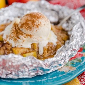 Campfire Apple Pie Packets - Apple Pie Dessert in foil packet