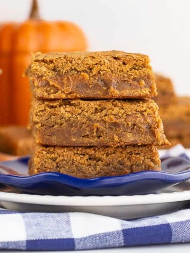 Pumpkin Blondies