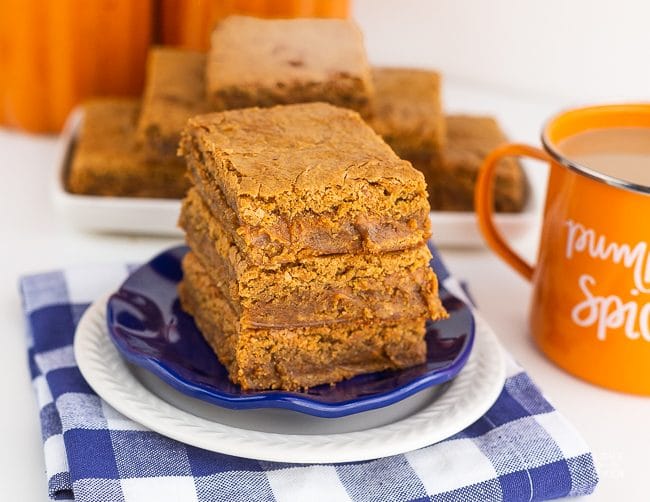 Pumpkin Blondies