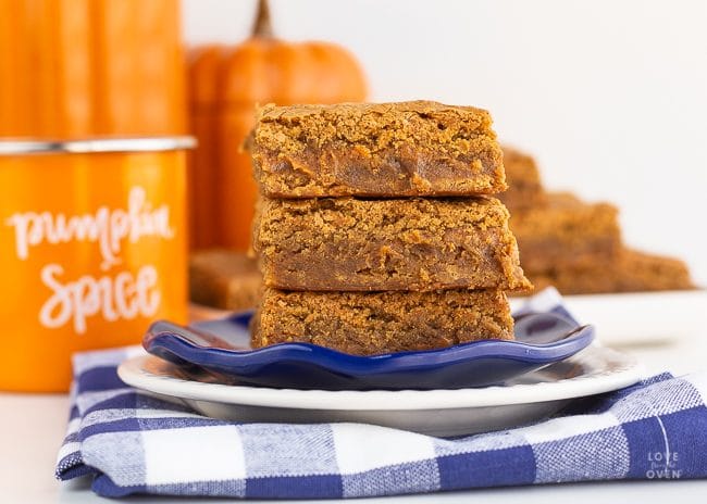 Pumpkin Blondies