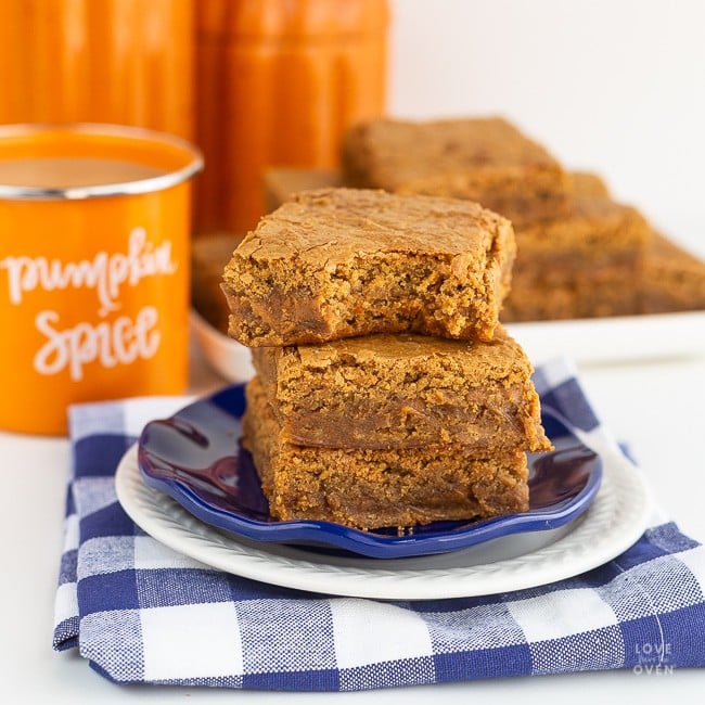 Pumpkin Blondies