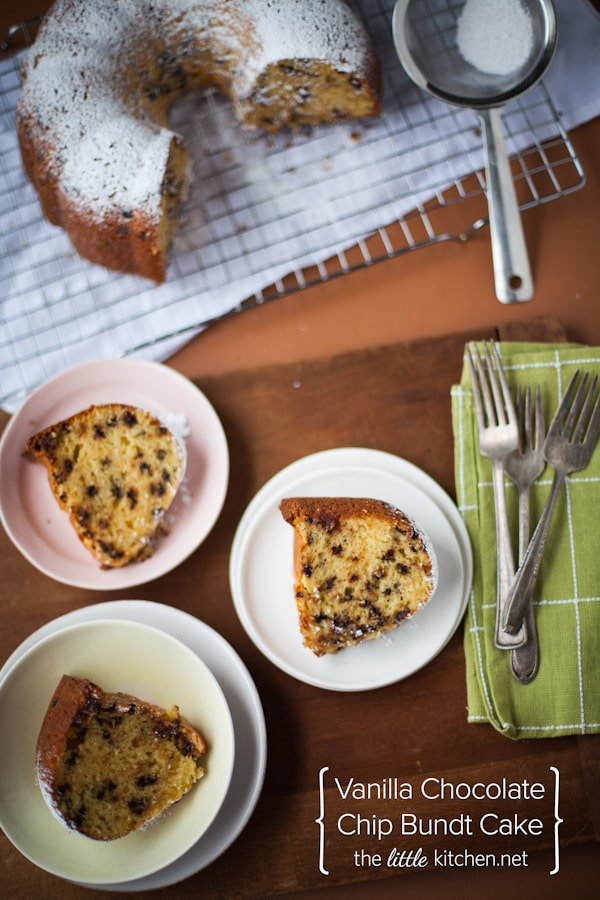 Vanilla Chocolate Chip Bundt Cake