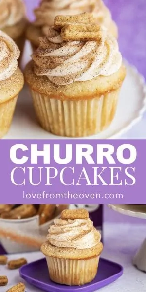 Easy Churro Cupcakes