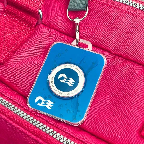 Princess Cruises Ocean Medallion in a lanyard