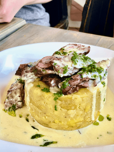 A plate of food in Old San Juan Puerto Rico