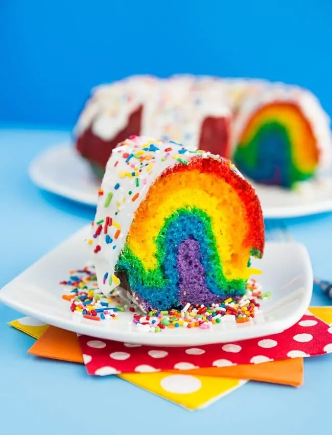 Chocolate Rainbow Ice Cream Cake - Completely Delicious