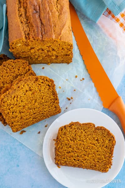 The Best Easy Vegan Pumpkin Bread Recipe • Love From The Oven