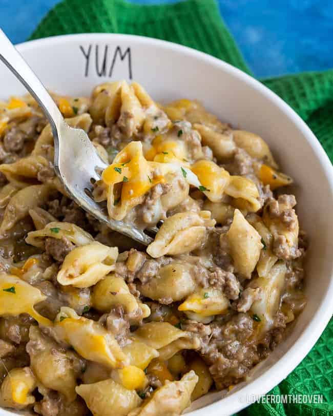 Homemade Cheeseburger Macaroni Recipe • Love From The Oven