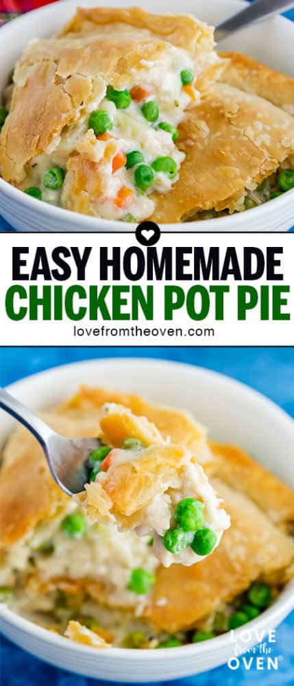 Easy Homemade Chicken Pot Pie Recipe • Love From The Oven