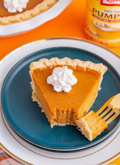 slice of libbys pumpkin pie