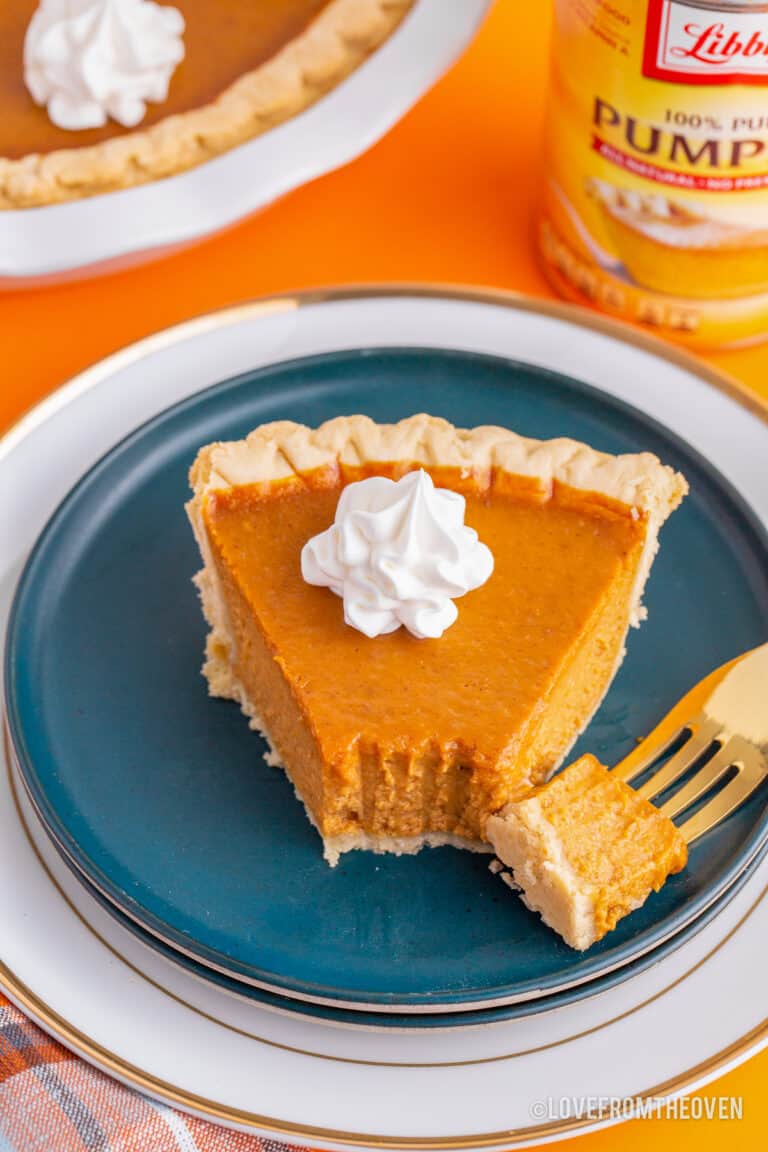 slice of libbys pumpkin pie
