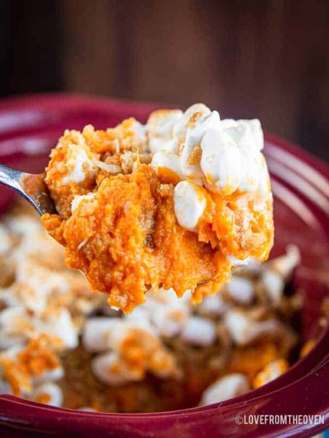 Crock Pot Sweet Potato Casserole Story