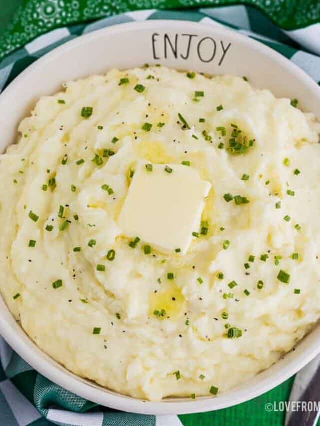 Crock Pot Mashed Potatoes Recipe Story • Love From The Oven