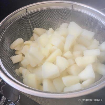 Boiled potatoes