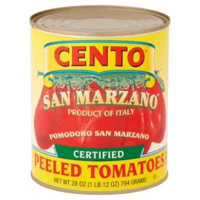 Can of San Marzano tomatoes