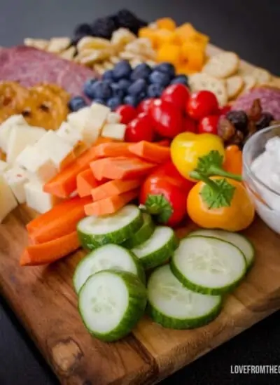 Shot of a charcuterie board