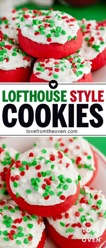 Several photos of Lofthouse style cookies