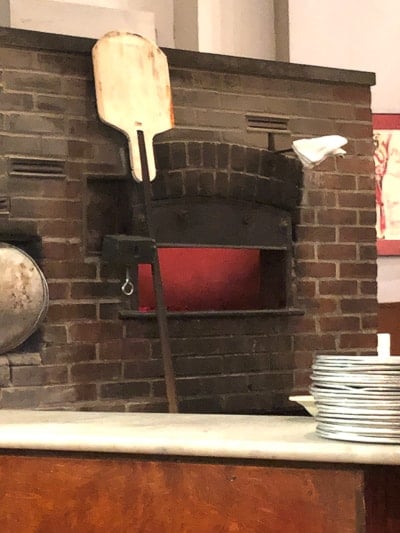 A photo of a pizza oven at John\'s NYC