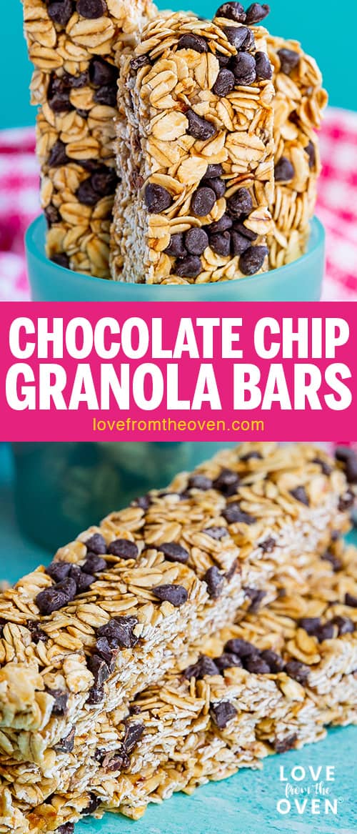 Several images of granola bars