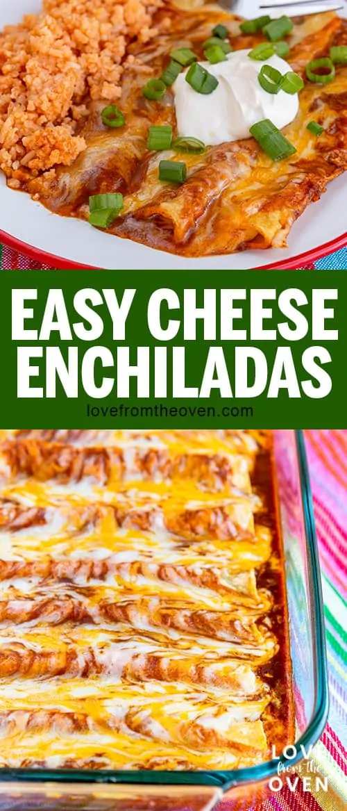 Mehrere Fotos von Easy Cheese Enchiladas
