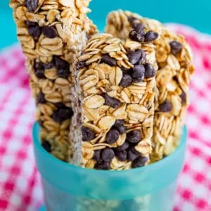 A cup full of Granola Bars