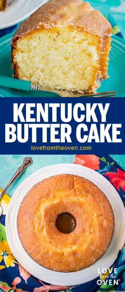 Several photos of Kentucky butter cake