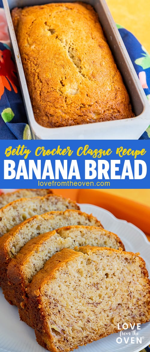 Several images of banana bread