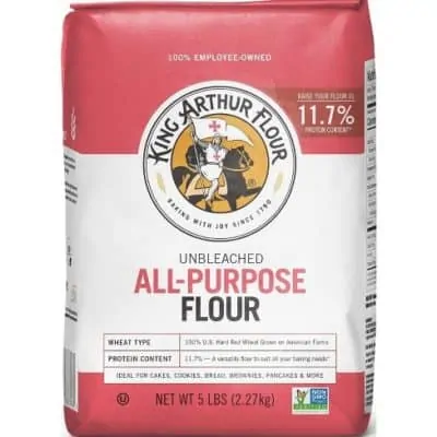 A bag of all purpose flour
