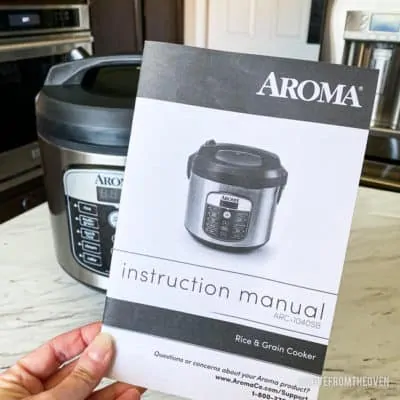 Aroma Rice Cooker Instructions & Recipe • Love From The Oven