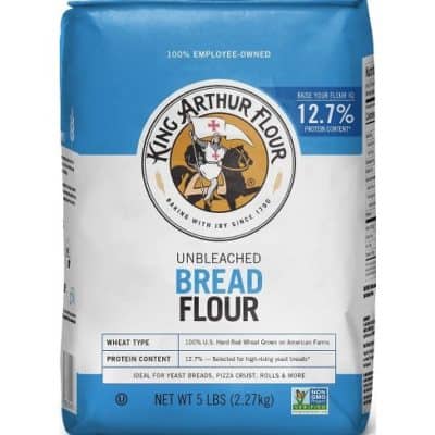 a bag of bread flour