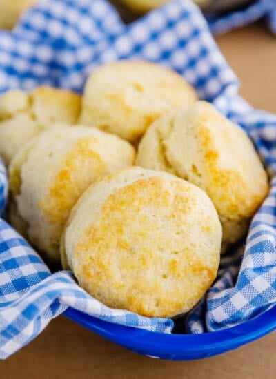 Several buttermilk biscuits