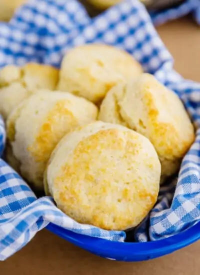 Several buttermilk biscuits