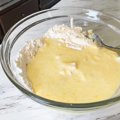 Dough for Cheddar bay biscuits