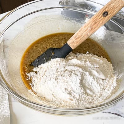 ingredients for chocolate chip cookie bars