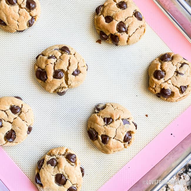 chocolate chip peanut butter cookies