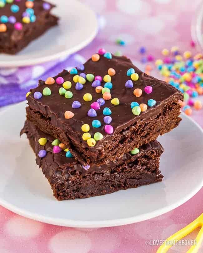 Easy Cosmic Brownies • Love From The Oven