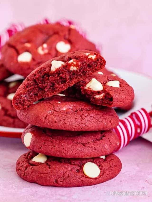 Red Velvet Cake Mix Cookies Story