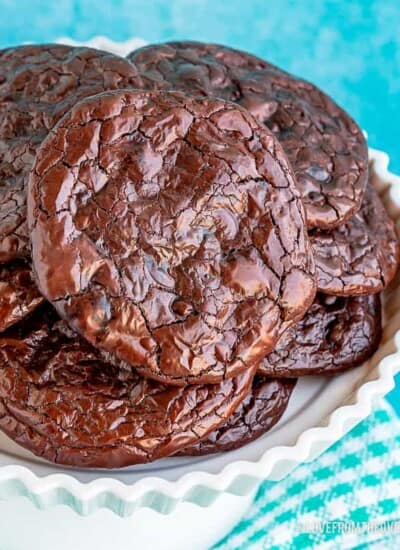 Pile of chocolate cookies