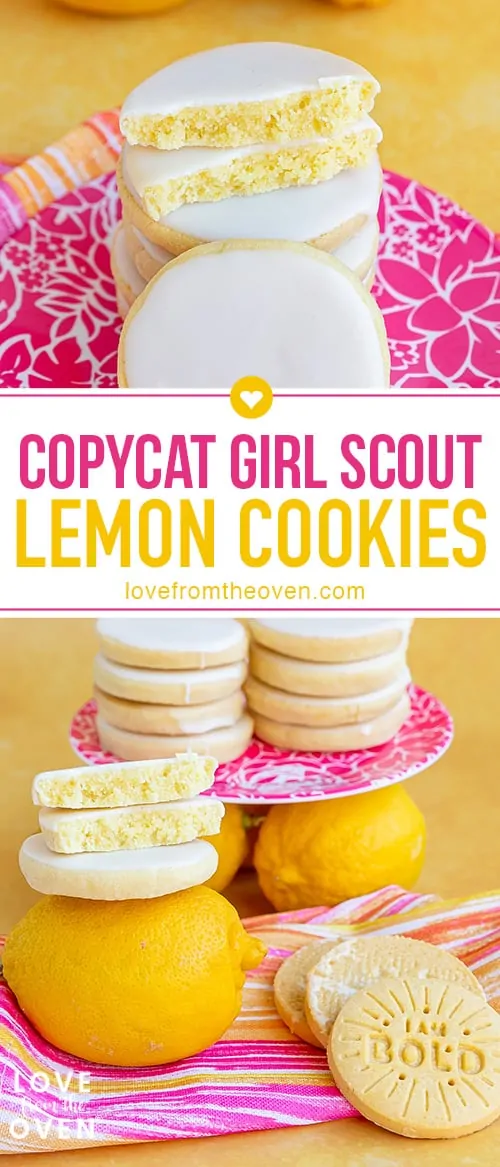 several images of lemon cookies