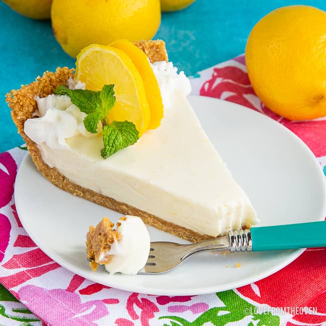 A plate of Pie on a table