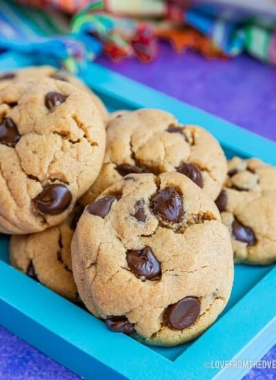 Peanut butter chocolate chip cookies