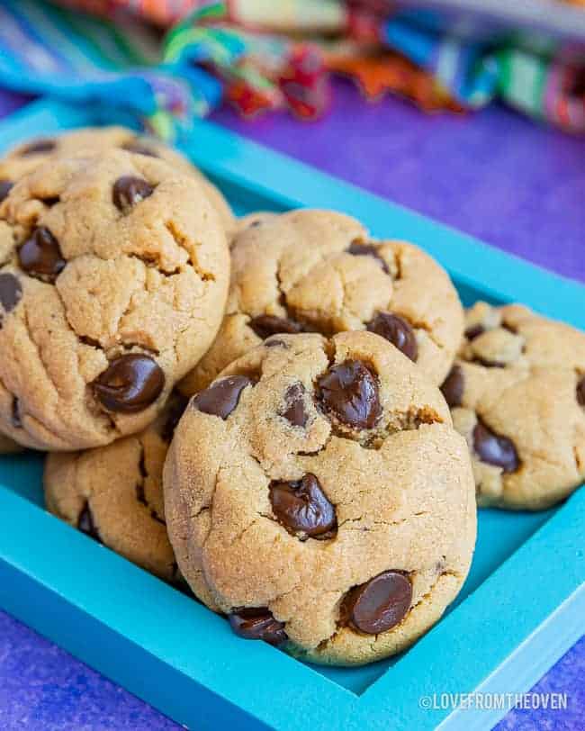 Peanut butter chocolate chip cookies