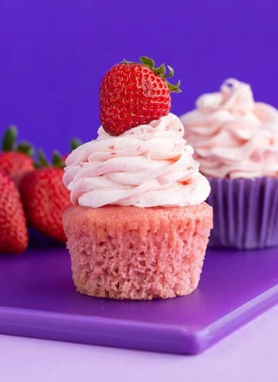 Strawberry cupcakes