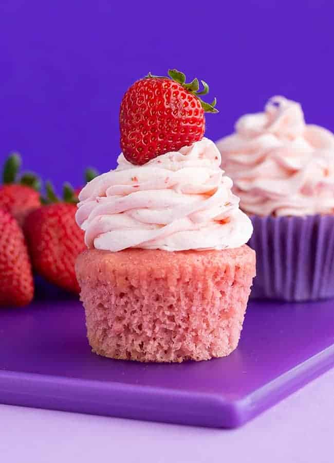 Strawberry cupcakes