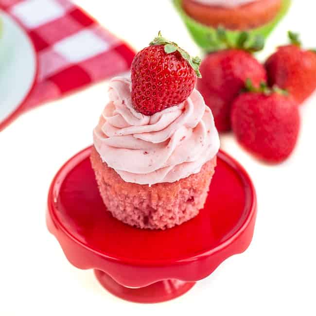 Strawberry cupcakes