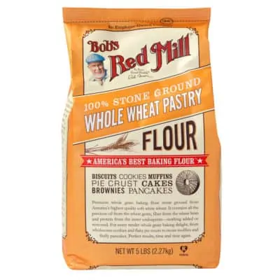 a bag of whole wheat pastry flour
