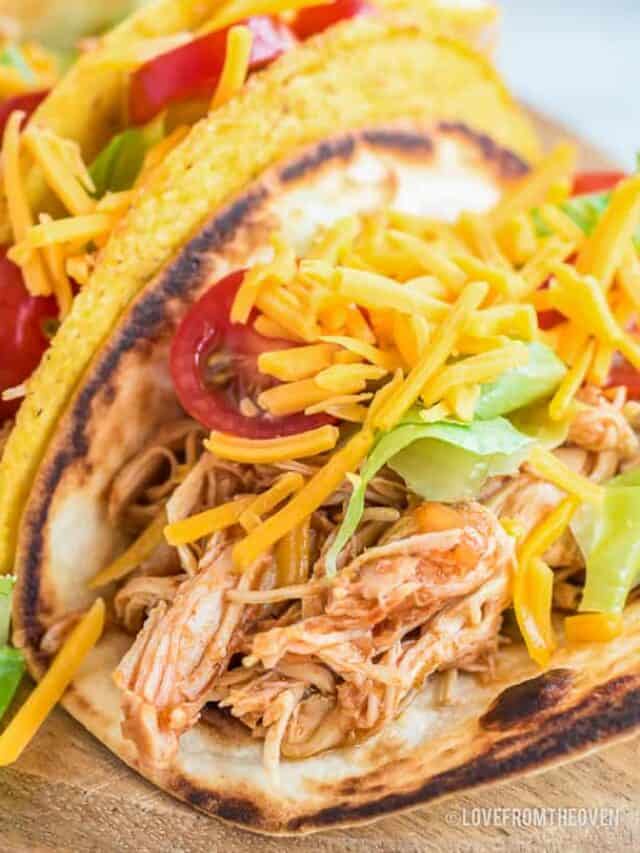 Slow Cooker Chicken Tacos Story • Love From The Oven