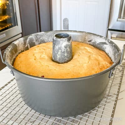 Cake in a cake pan